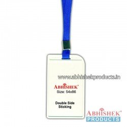 Royal blue sleeve tag with holder no 8 (H119)