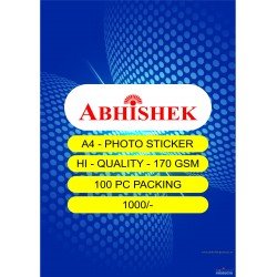 Abhishek A4 170 Gsm Photo Paper - 100 Packing