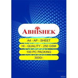 Abhishek A4 Ap Sheet - inkjet printable laser sheet Speical inkjet Printable laser sheet