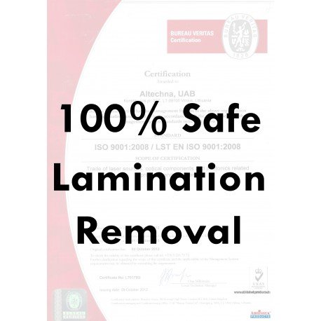 Lamination Removal 100% safe