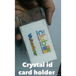 Crytal Box id card Holder