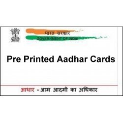 Pre Printed aadhar cards