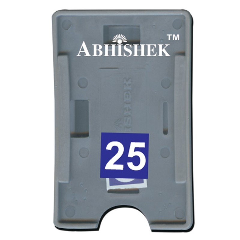 Double Hole Insert Holder of size 54x86 mm in Grey Colour and Both OrientationIt is ideal for business, schools and organization for all there ID card needs. Not only it protects the keep the id cards safe but also provides high branding value and person